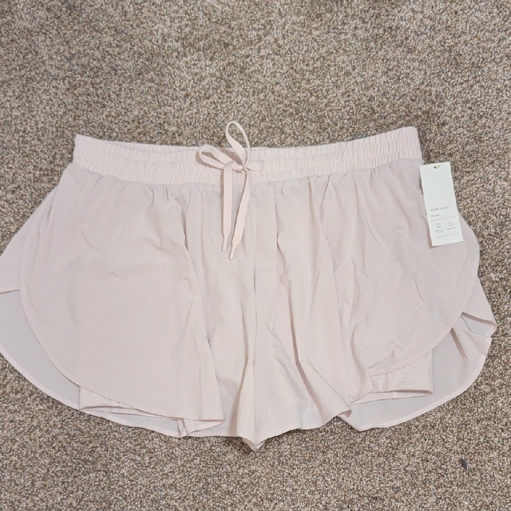 All In Motion Beige Woven Shorts